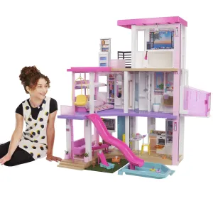 Barbie Dreamhouse Dollhouse With 75  Accessories & Wheelchair Accessible Elevator, Lights, Sounds, Music