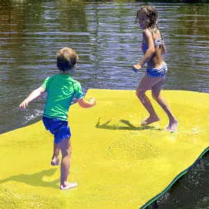 Floating Water Pad Mat, 3-Layer Tear-Resistant XPE Foam Water Floating Mat, Lily Pad for Water Recreation Pool, Lake, Beach, Ocean