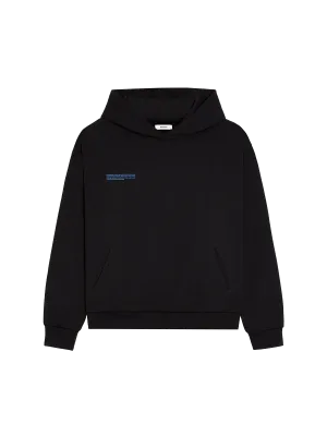 In Conversion Cotton Hoodie—black