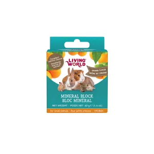 Living World Small Animal Mineral Blocks Orange Flavor 1.4 oz.