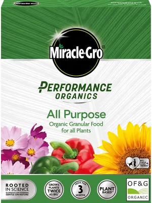 Miracle-Gro Performance Organics All Purpose Granular Plant Food, 1kg