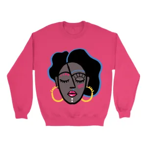 Mocha Afro Pink Sweatshirt