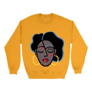 Mocha Afro Red Sweatshirt