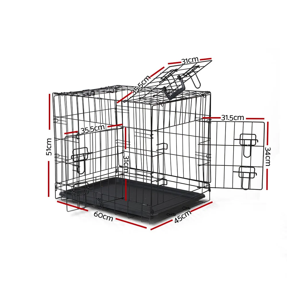 Pet Cage -  45 x 60 x 51cm - Black