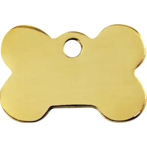 Red Dingo Brass Bone Pet ID Dog Tags