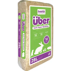 Uber Soft Paper Pet Bedding Natural